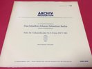 Enrico Mainardi-J.S. BACH SUITE FÜR VIOLONCELLO SOLO NR.6 GERMANY ARCHIV PRESS
