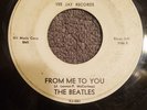 BEATLES PLEASE PLEASE ME/FROM ME TO YOU EXT RARE 1964 WHITE LBL PROMO/STOCK COPY