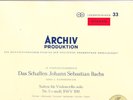 ARCHIV 198188 LP: J.S. BACH VIOLONCELLO  P. FOURNIER GERMAN  C=EX++ V=NM/NM 1960