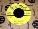 PEANUTS WILSON Cast Iron Arm 45 Rare Original Brunswick PROMO Rockabilly NM