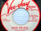 THE SPANIELS doowop VEE JAY vg+ promo 45 Heart and Soul b/w  Baby It's You ws747