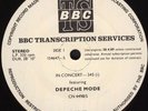 Depeche Mode In Concert 345 Rare Vinyl LP BBC Transcription London
