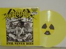 TOXIC HOLOCAUST Evil Never Dies Yellow Vinyl LP 2008 Relapse Thrash Plays Well
