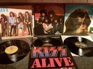 KISS vinyl lp records alive II hide your heart, creatures of the night