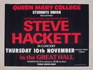 Steve Hackett Queen Mary College Concert 1983 Poster - Rare