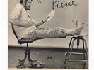 BOBY LAPOINTE / GRANDE PHOTOGRAPHIE DÉDICACÉE ET SIGNÉE / BOBINO / BRASSENS
