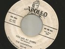 DOOWOP R&B bw JUMP - CASANOVAS-  YOU ARE MY QUEEN  -HEAR BOTH -1957 PROMO APOLLO