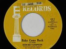 Northern Soul 45 - Don Ray Sampson - Baby Come Back - E - mp3