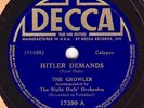 78rpm Calypso – The Growler – Decca 17399 – E