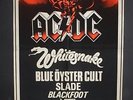 AC/DC WHITESNAKE SLADE 1981 76x51cm Monsters of Rock  Original Concert Poster