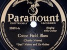 “DAD” NELSON: Cotton Field Blues / Red River PARAMOUNT 12401 Rare 78 HEAR