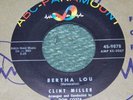 Clint Miller Bertha Lou/Doggone It Baby, I'm In Love Nice  1958 Rockabilly