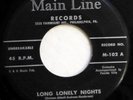LEE ANDREWS & HEARTS 45 Long lonely nights / The Clock MAIN LINE  Doowop Kz24