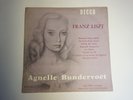 Rare - Agnelle Bundervoët FRANZ LISZT - 33 tours - DECCA - FAT 173689 artistique