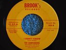 ORIGINAL 45RPM THE COMPANIONS- I DIDN'T KNOW / WHY OH WHY BABY