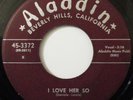1957 R&B DOO-WOP 45 VELVETONES-GLORY OF LOVE-Aladdin 3372
