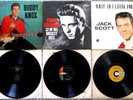 3 ROCKABILLY 1ST PRESS LP BUDDY KNOX 1ST, EDDIE COCHRAN 12 HITS, JACK SCOTT WHAT