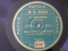 Debussy Fauré Piano Carmen Guilbert French Pathe 78rpm 10