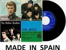 JOHNNY HALLYDAY WALKER BROTHERS 45 TOURS ESPAGNOL CHEVEUX LONGS... ESPAGNE SPAIN