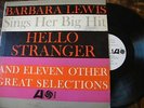 BARBARA LEWIS LP- HELLO STRANGER- PROMO SAMPLE DJ WHITE- R&B ATL 8086- SOUL VG++