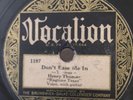 PRE WAR BLUES HENRY THOMAS Vocalion 1197 Don't Ease Me In/Texas Easy Street V