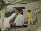 Michael Jackson Thriller LP and Autographed hand signed color Photo