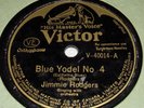 Victor V-40014 Jimmie Rodgers Blue Yodel No. 4 / Waiting For The Train 78 RPM V+