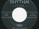 LITTLE WILLIE LITTLEFIELD Theresa RHYTHM  Bay Area Doo Wop R&B Vocal 45