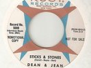 RNB DEAN & JEAN Sticks & Stones  RUST PROMO  NORTHERN SOUL 45
