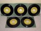JOHNNY CASH/JERRY LEE LEWIS/CARL PERKINS Five Orig Sun Rockabilly 45's Nice Lot