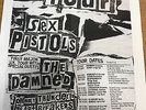 RARE FOLDED SEX PISTOLS 'ANARCHY IN THE UK 1976 TOUR' GIG PUNK POSTER