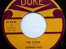 JOHNNY ACE 45 The Clock/Aces Wild DUKE r&b VG++ ws1391