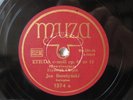 78rpm JAN  BEREZYNSKI Piano - CHOPIN Etudes - POLISH MUZA