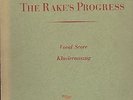 partition Igor Stravinski, The Rake's Progress