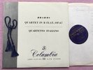 QUARTETTO ITALIANO Brahms Quartet ORIG Columbia 33CX 1244 UK-1950s LP NM-