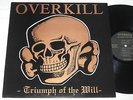 LP OVERKILL - TRIUMPH OF THE WILL UK-ORIGINAL 1985 RARE PUNK HEAVY METAL IN MINT