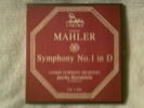 RARE TAPE GUSTAV MAHLER SYMPHONY NO.1 IN D JASCHA HORENSTEIN COND- UNC F 0301 69