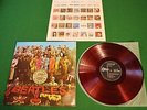 Beatles Sgt. Peppers Japan LP 1st press von 1967 red vinyl Odeon OP-8163