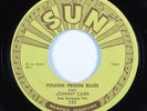 Country Bopper 45 JOHNNY CASH Folsom Prison Blues SUN HEAR