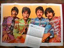 Orig BEATLES Fan Club Memorabilia Sgt Pepper Poster with Newsletter Summer 1969