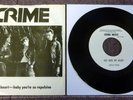 CRIME, HOT WIRE MY HEART, 1976 CRIME MUSIC LABEL USA 45 SINGLE IN PICTURE SLEEVE