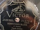 PRE WAR BLUES FRANK STOKES Victor 21272 Downtown/Bedtime Blues V to V-