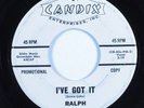 Rockabilly 45 RALPH I've Got It CANDIX promo HEAR