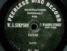 78. DIXIE.BAND.PEERLESS DISC NO. 361.W.S. SIMPSON.7