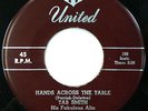 TAB SMITH 45 Hands Across the Table / Boogie Joogie 1952 R&B Instro WS1455