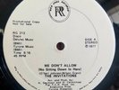 THE INVITATIONS We Don't Allow PROMO Red Greg NORTHERN SOUL Funk Original 1977