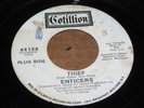 FUNK SOUL 45 - ENTICERS - THIEF / GOD BLESS TOMORROW - 1971 - COTILLION - PROMO