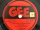Frankie Lymon I Promise To Remember/ Who Can Explain 78 RPM -Gee GG-1018