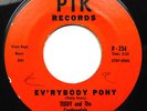 TEDDY & The CONTINENTALS 45 Ev'rybody Pony / Tick Tick Tick 1961 Doo Wop F3140