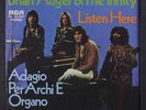 BRIAN AUGER & TRINITY: Listen Here / Adagio Per Archi E Organo 45 (Germany, PS)